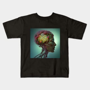 Mother Nature's Brain Kids T-Shirt